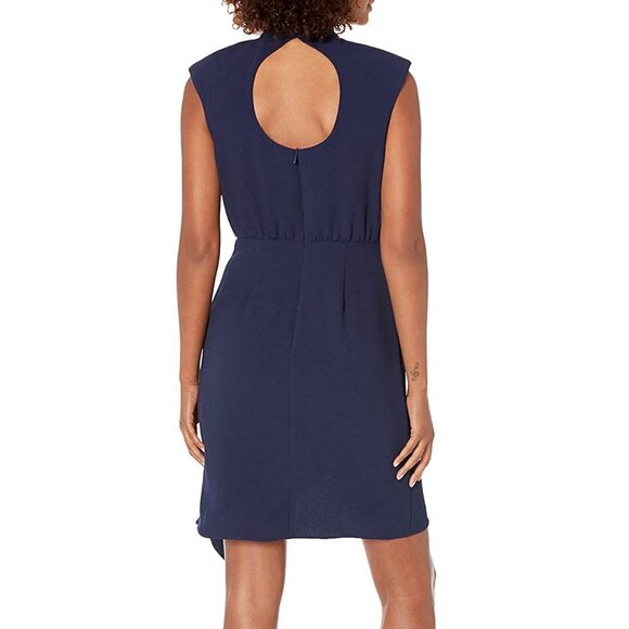 Trina Turk Women's Crepe Dress Cut Out Back - Indigo Blue 10 NWT - Picture 2 of 2